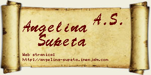 Angelina Šupeta vizit kartica